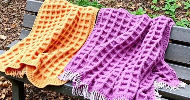 Вафельные пледы: легкая текстура, уютные вечера и практичные решения для дома